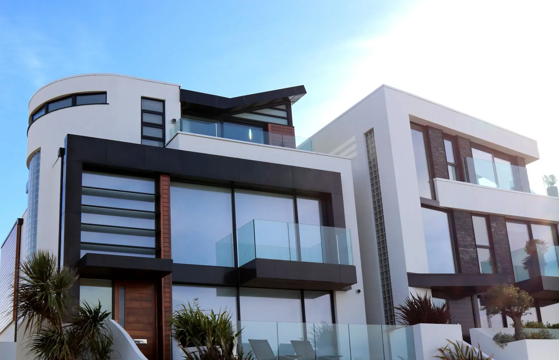 Contemporary residential apartment buildings